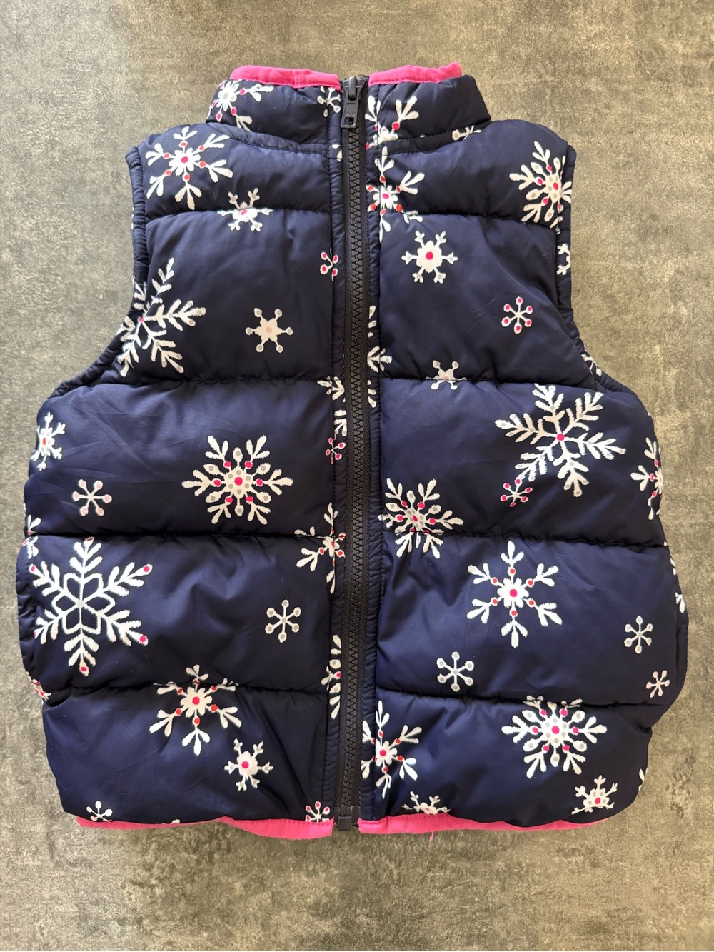 Gymboree Navy Blue Jacket with Pink Label Accent